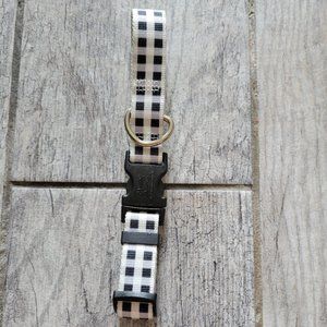 Black/White Buffalo Check Dog Collar